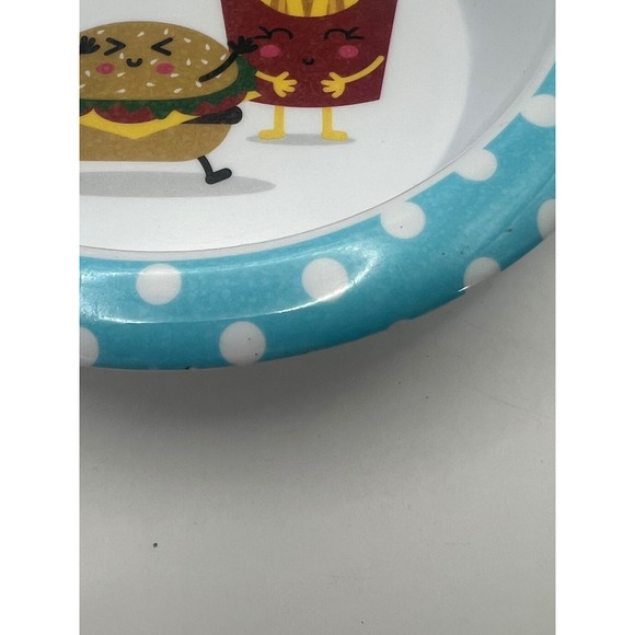 Cheeseburger and Fries Melamine Bowl Kidcore Kitsch Cottagecore Whimsy Kawaii - Picture 3 of 6